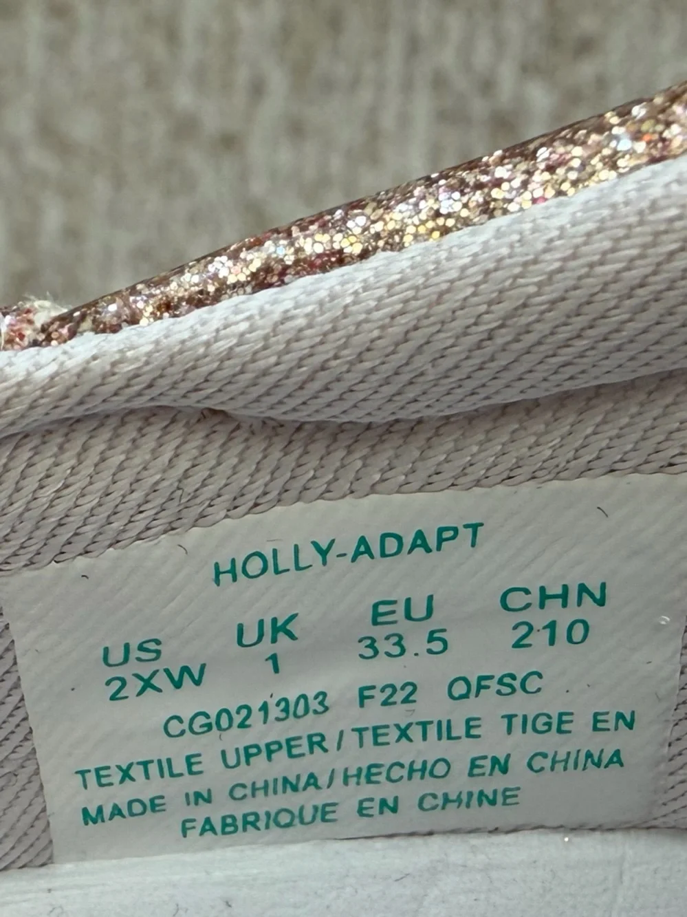 Stride Rite Holly Mary Jane flats in rose gold. Size 2XW. (2 extra wide).